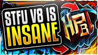 STFU v8 IS INSANE!? - Minecraft Hypixel Skywars Hacking w/Exhibition.