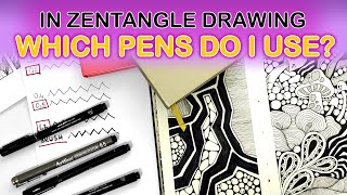 In zentangle drawing which pens do i use ? Which pens are used for zentangle art ?
