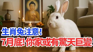 生肖兔小心！就在7月底，你家中或有「驚天巨變」，不看後悔一輩子！ #2025年生肖兔運勢 #2025年生肖兔運程 #2025年屬兔運勢 #2025年屬兔運程