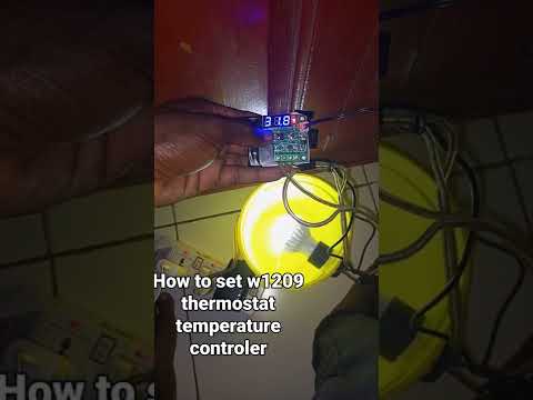 how to set w1209 temperature controlee