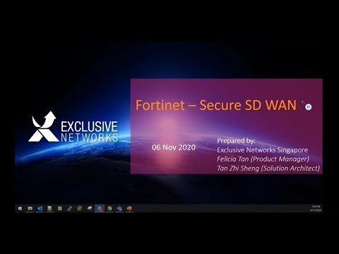 Exclusive Networks Singapore - Fortinet Secure SD WAN Pitch Back Video