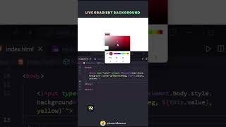 Gradient Background Color Changer using Inline JavaScript in Html | gradient background | CodeMinds
