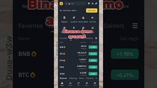 Binance demo account Binance mock account|Earning from binance without money Howto open demo account