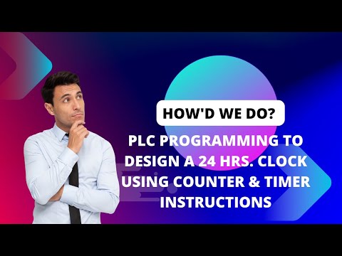 PLC programming to design a 24 hours CLOCK. #plc #rslogix5000 #allenbradley #timer #counter #time
