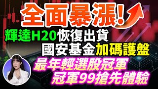 輝達H20恢復出貨  國安基金加碼護盤 台積電法說行情 經濟日報台股擂台賽 全台最年輕選股冠軍   飆股創高漲不停｜艾咪 I Money  陳雅頎分析師