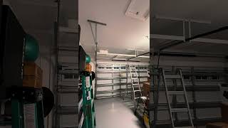 Ultimate Garage Hack! Install a Ceiling Storage Rack for MASSIVE Extra Space! #interiordesign #tech