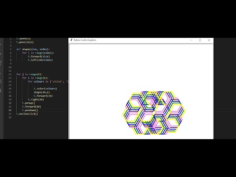 Turtle  Graphics in python || Turtle Design @dipuwithstudy5416