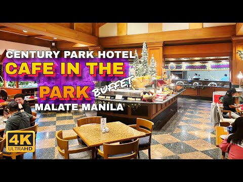 CAFE IN THE PARK Ultimate Buffet Adventure at Malate Manila 🇵🇭 | 4K Food and Walk Tour |