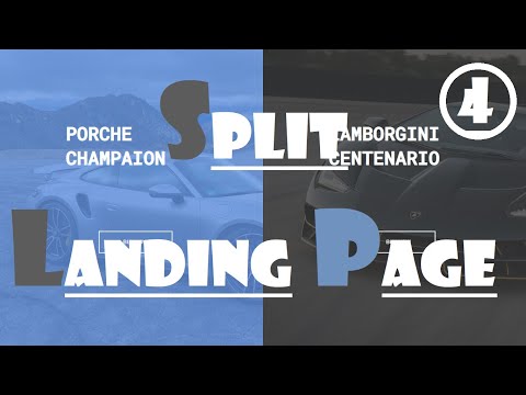 Split landing page | html css javascript | how to make split landing page |Split effect | landing