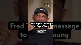 Bryce Benched! The #nfl OG Fred Taylor has a message for 2nd year QB Bryce Young 👀