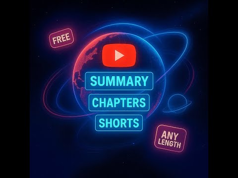 YouTubeFreeSummary – Your best free tool to summarize any YouTube video.
