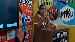 presentation # how I learned to speak English #join WISDOM #join spoken English