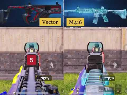 {VECTOR AND M416} ||Level 3 helmet COMPAR IN ||[ BATTLEGROUND MOBILE INDIAN Me 👍👌 ]
