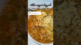 Chicken, sausage and shrimp gumbo #gumbo #recipe #chicken #shrimp #sausages #subscribetomychannel