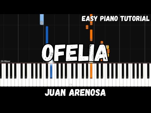 Juan Arenosa - Ofelia (Easy Piano Tutorial)