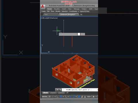 Roof fascia board with sweep tool in AutoCAD. #autocad #3dmodelingsoftware #architecture