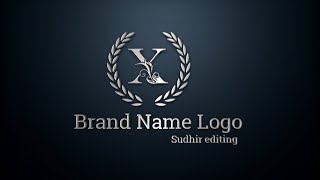 X Brand Name Logo Design || How To Make Letter Logo Design Pixellab ||Sudhir editing 🔥