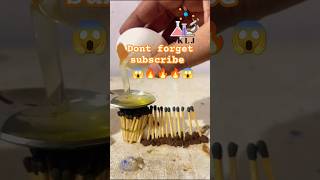 Egg 🥚 Fire 🔥 experiment with matchstick 😱 || science experiments