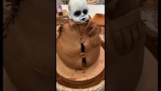 Nothing like a creepy baby project! #scaryart #art #spookyseason #ceramics