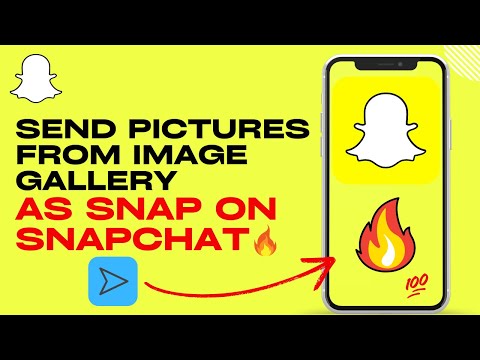 How To Send Pictures From Image Gallery As Snap On Snapchat | Send Old Photos As Snap Streak