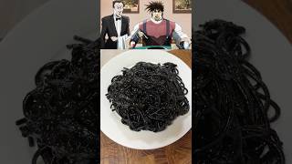 [JoJo] I tried recreating squid ink pasta and it was delicious!