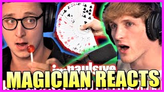 JULIUS DEIN DOES MAGIC FOR LOGAN PAUL (MAGICIAN REACTS)