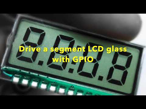 Drive segment lcd glass with GPIO