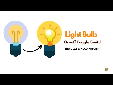 CSS Light Bulb Effect Using HTML CSS | CSS Light Bulb Effect