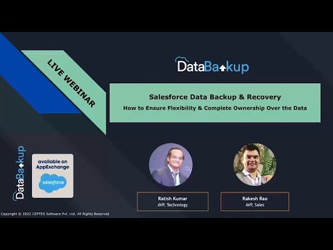 Salesforce Data Backup & Recovery  Ensure Flexibility & Complete Ownership Over the Data