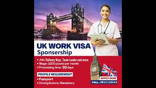 UK Sponsorship Jobs। #canada #canadavisa #canadaimmigration #canadajobs #canadanews #ukjobs #ukvisa