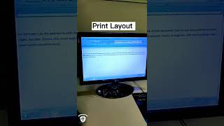 How to convert web layout to print layout in MS Word?#fbviralreel#computer #short#instagram#2023