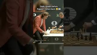 Duda resigns before Rapport comes back 😂