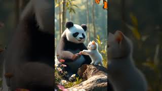 "Panda Hero: Saving a Kitten from an Accident"  #KittenRescue #AnimalRescue  #WildlifeHeroes