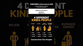 Do You know 4 different kinds of people #selfimprovement#motivation#2025#entrepreneur#shorts#fyp#yt