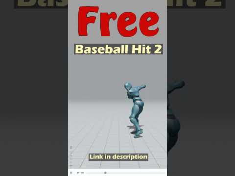 Baseball Hit 2. Free Mixamo animation for Daz Studio's Genesis 9