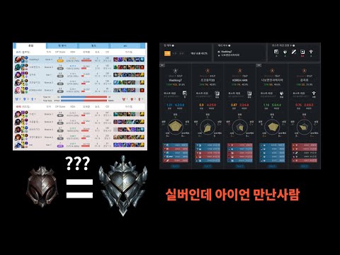MMR X되서 팀에 아이언있는사람  ( 하 )