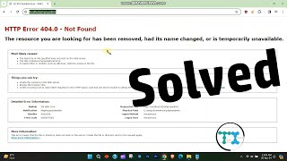 localhost http error 404.0 not found phpmyadmin xampp Fix