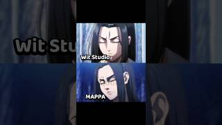 The blue Underground Chapel, Wit Studio vs MAPPA #anime #shorts #aot