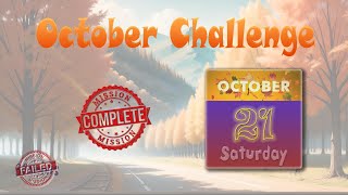 A-Puzzle-A-Day: Weekday Calendar Puzzle 21st October (Sat)