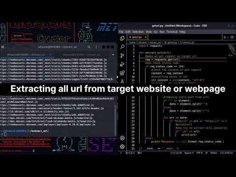 Deisgn a tool to extract all url from website or webpage #cybersecurity #programming