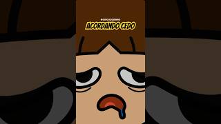 hoje acordei assim 😅 #humor #piadascurtas #comedia #animação #desenhoanimado #acordarcedo