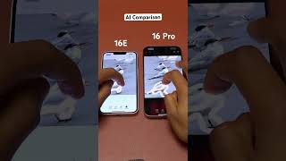 Latest iPhone 16E Supports Apple Intelligence || AI Comprarison between 16E VS 16 Pro #iphone16e