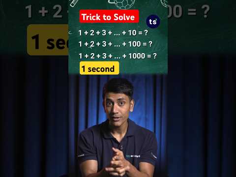 Calculate Sum of 1 to 100 in 2 Seconds!  | #mathtricks #shorts