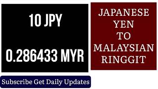 1 Japanese Yen ¥ 🇯🇵 to Malaysian Ringgit RM 🇲🇾 Currency Exchange Rates Today JPY to MYR 21 July 2025