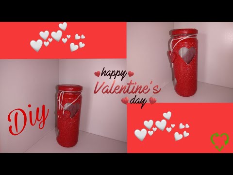 DIY PARA SAN VALENTÍN RECICLANDO FRASCO|MANUALIDADES♻️