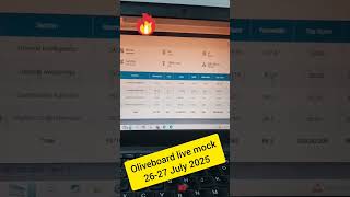 Oliveboard live mock 26 27 July 2025 #mocktest #oliveboard #saiyaara #ssccgl #rrbntpc #sscexam #ssc