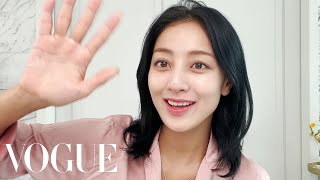 TWICE's JIHYO on Skin Care & Soft Blush Makeup | Beauty Secrets | Vogue
