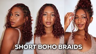 How To: Short BOHO Braid Bob | Holiday Protective Style ft. Curlsqueen