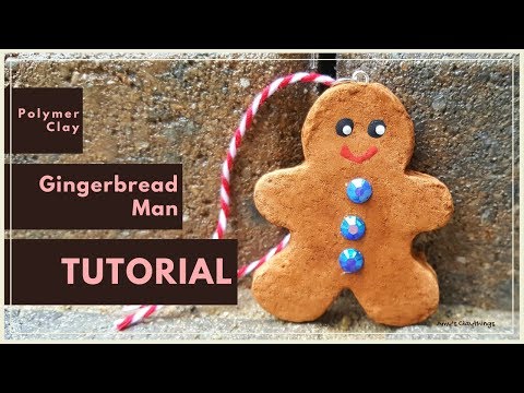 Polymer Clay Gingerbread Man Tutorial