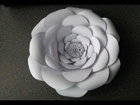 Easy way to make big paper or cloth flower